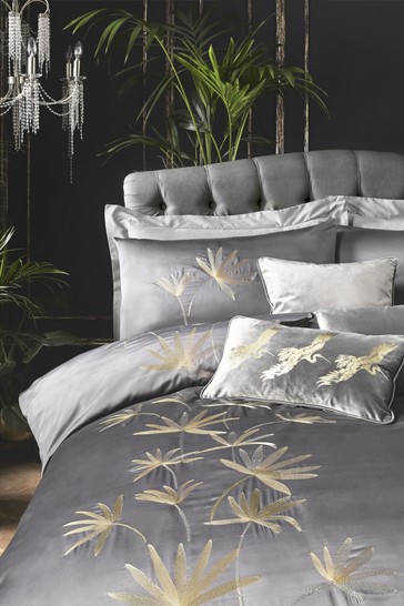 Laurence Llewelyn-Bowen Luxor Luxury Embroidered Duvet Cover and Pillowcase Set