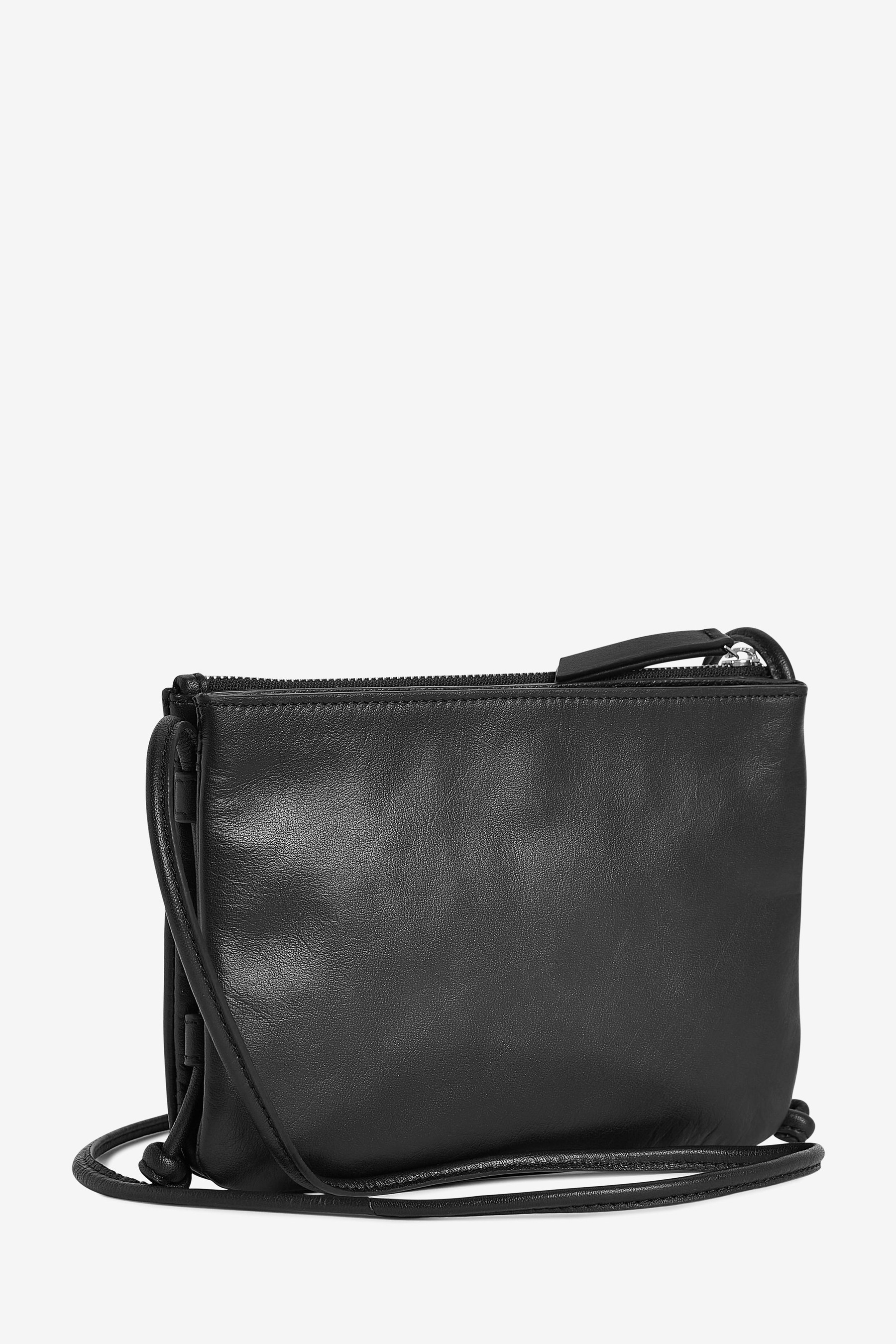 Leather Cross-Body Handbag