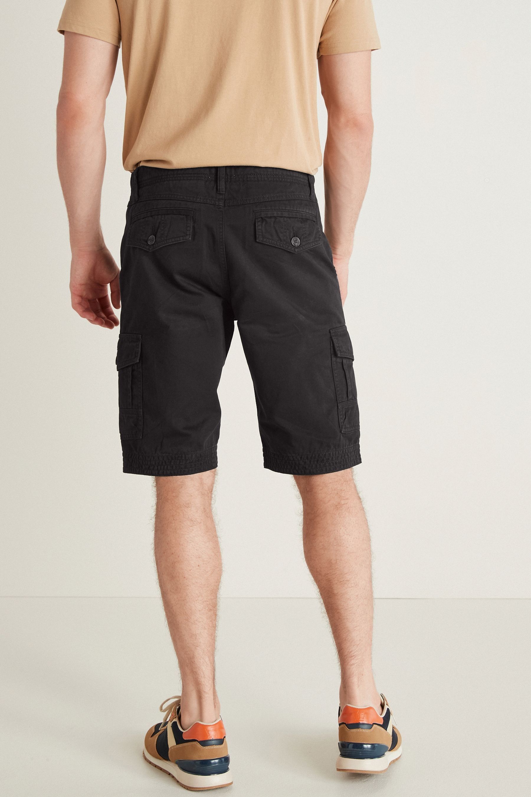 Premium Laundered Cargo Shorts Longer Length