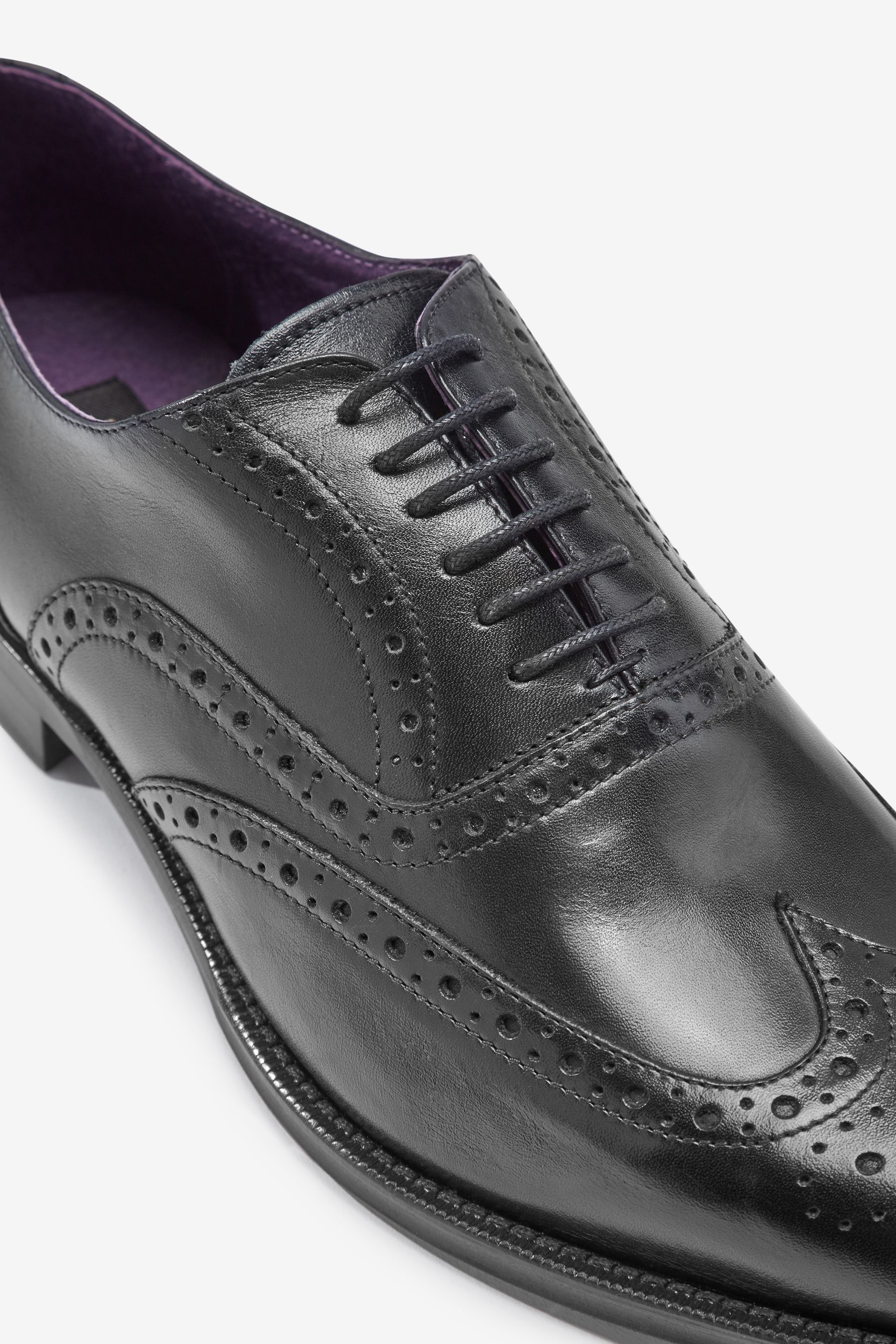 Signature Italian Leather Wing Cap Brogues