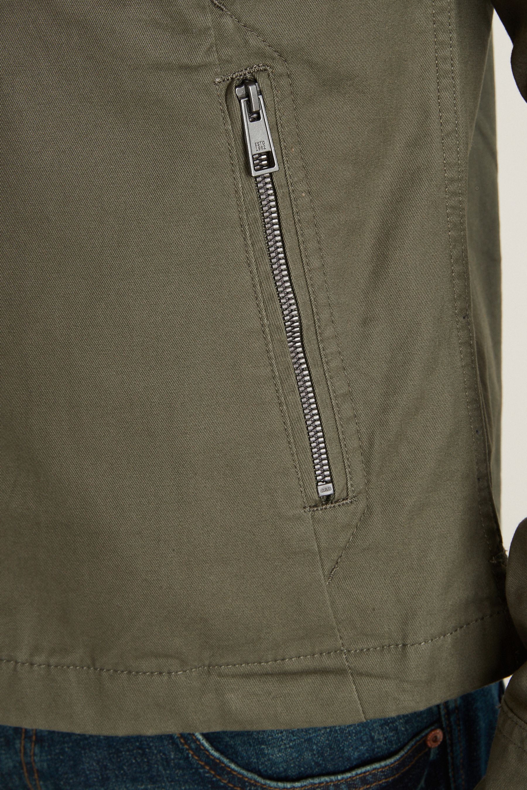 Cotton Shacket With Zip Pockets