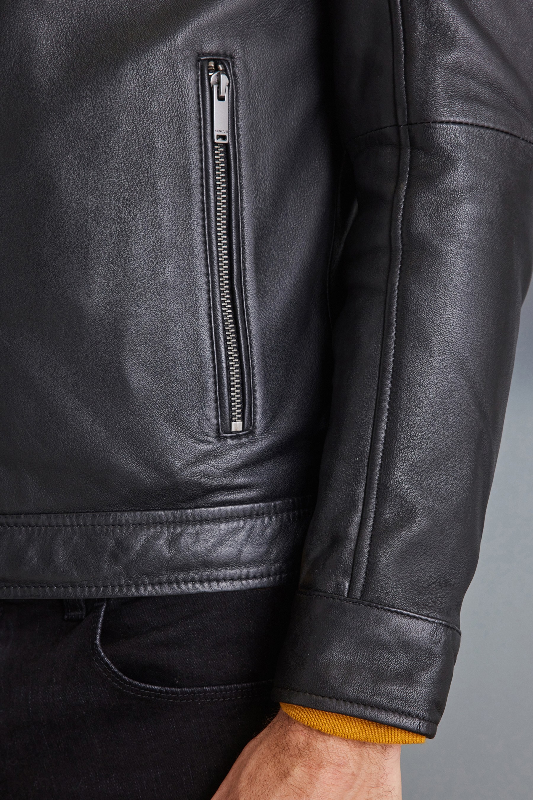 Signature Black Leather Jacket