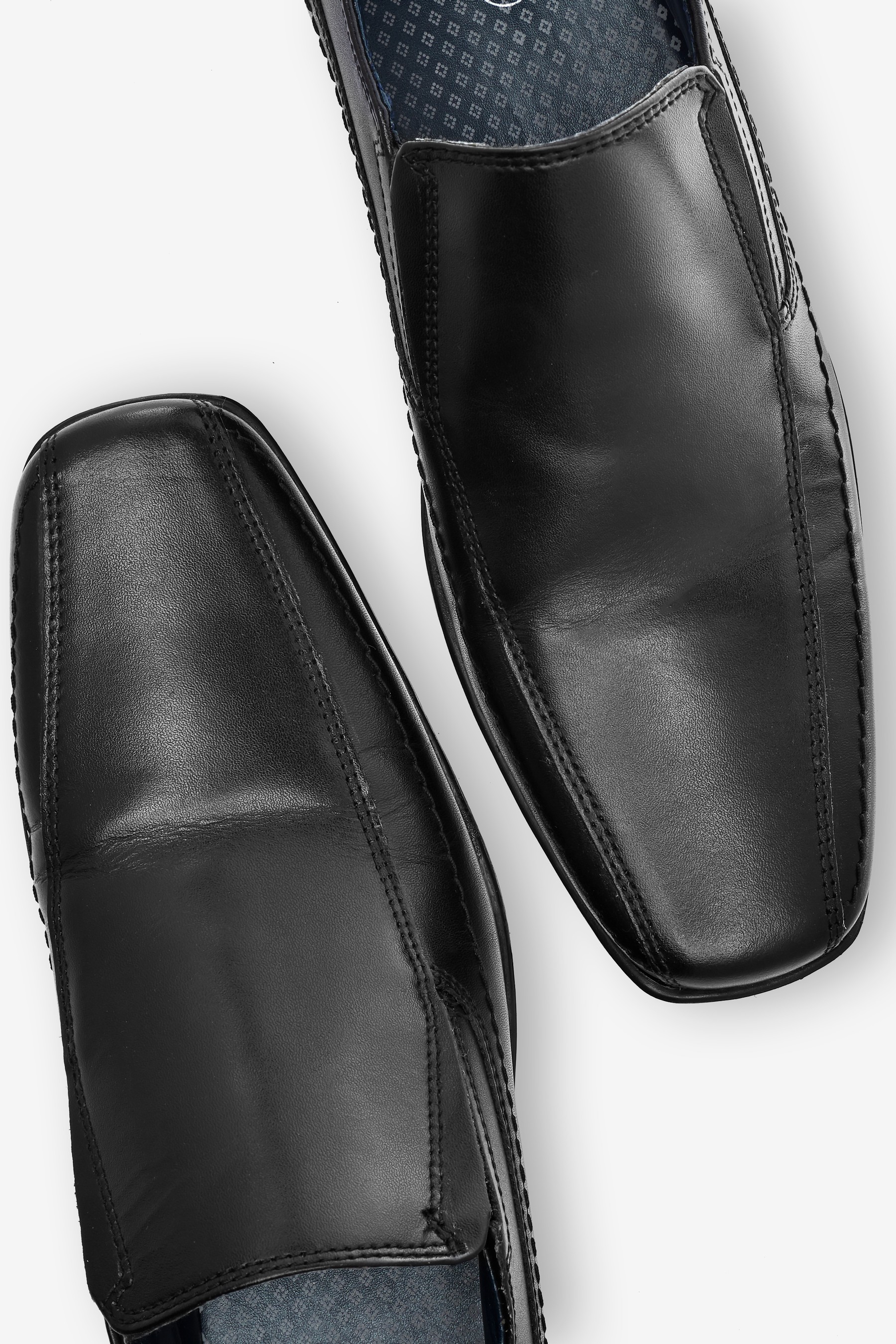 Leather Panel Slip-On Shoes Regular Fit