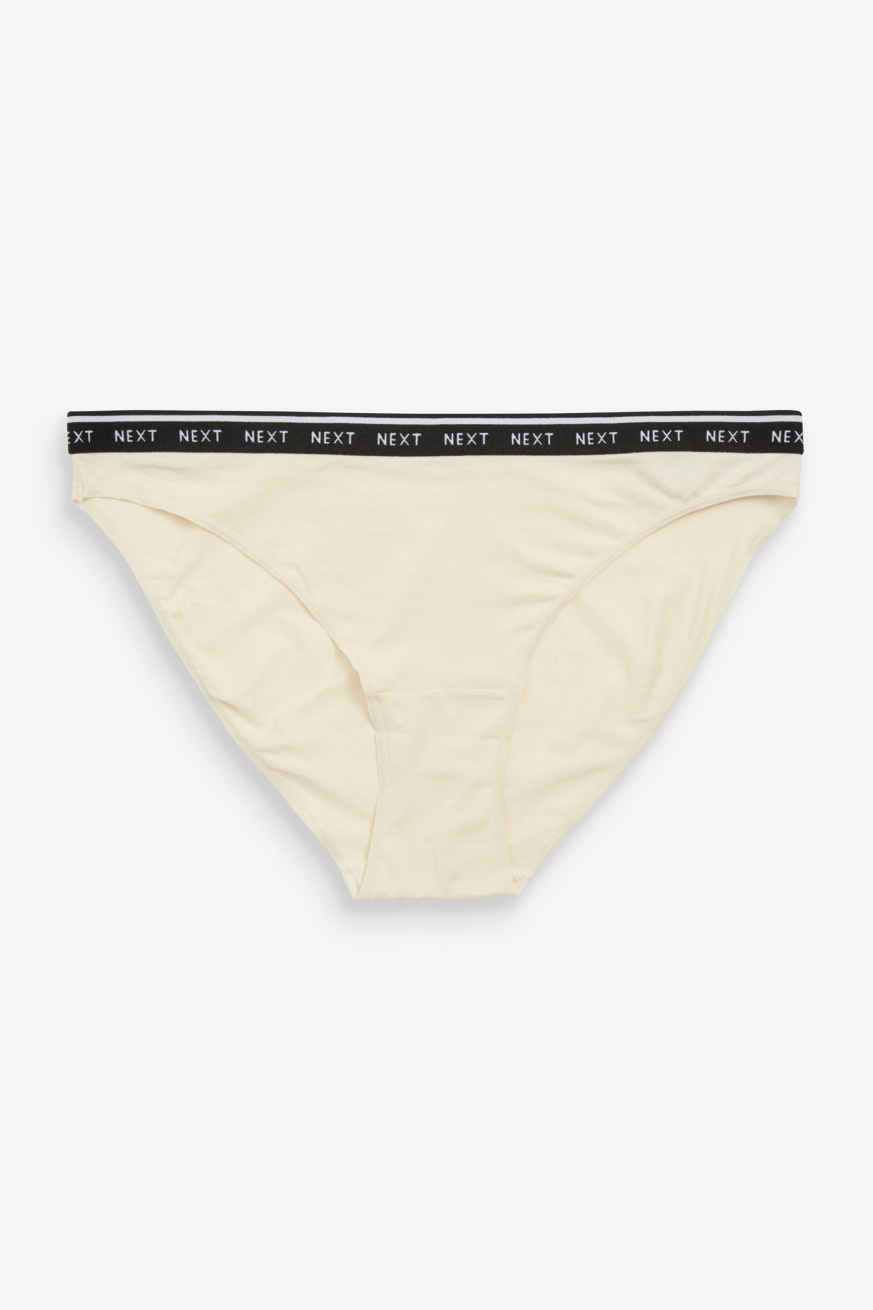 Cotton Rich Logo Knickers 4 Pack High Leg