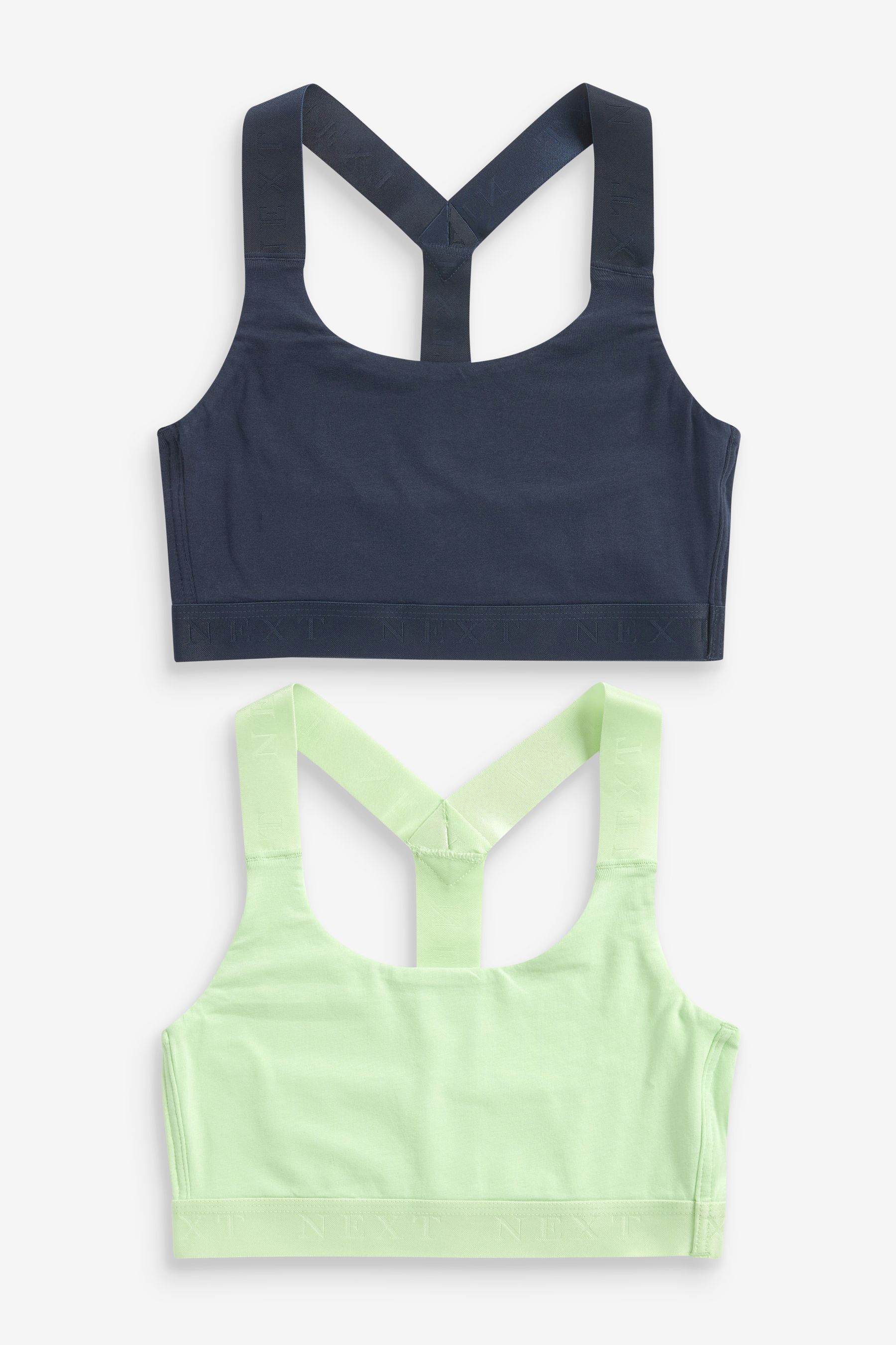 Next Active Sports Low Impact Crop Tops 2 Pack