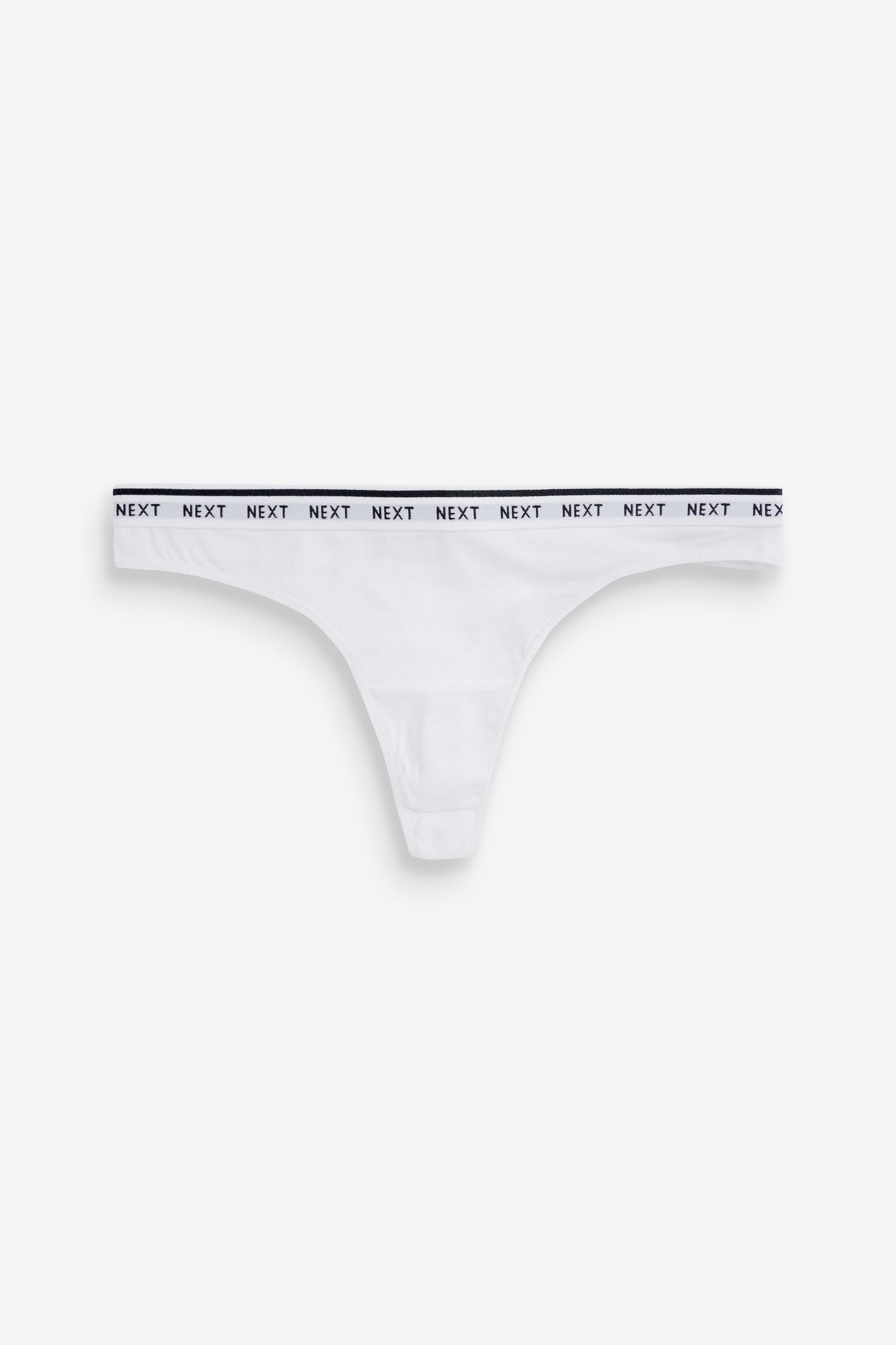 Cotton Rich Logo Knickers 7 Pack Thong