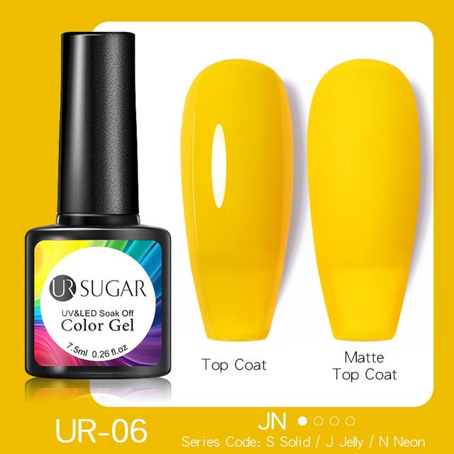ur sugar 7.5ml gel polish manicure for nails christmas semi permanent vernes top coat soak off uv led gel color glitter varnish