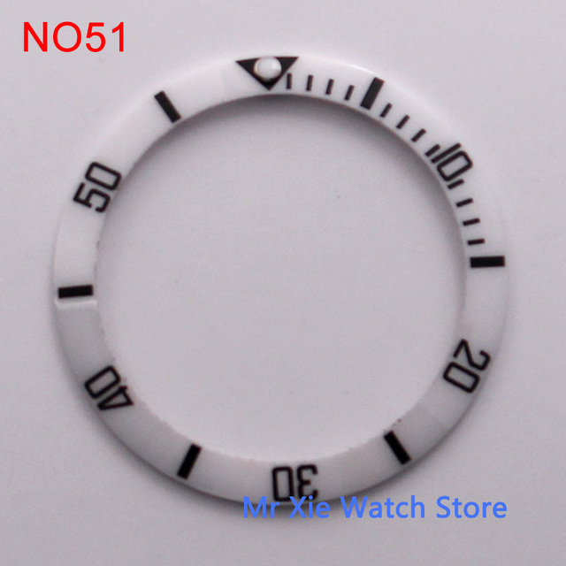 38mm watch strap high quality ceramic bezel insert for 40mm watch case accessories inner diameter 30.5mm