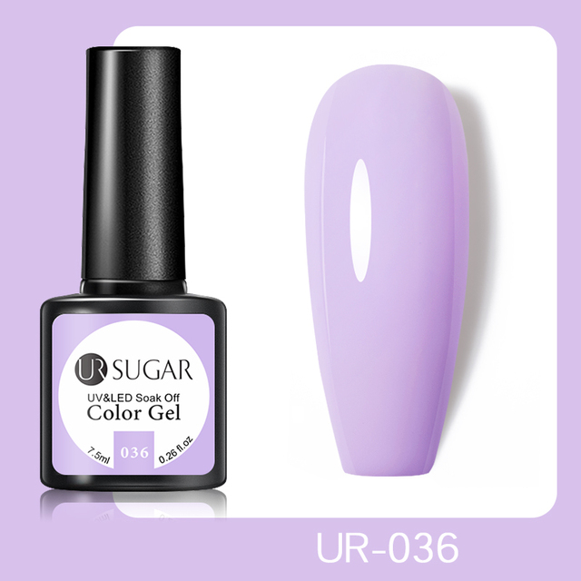 UR SUGAR 7.5ml Glitter UV Gel Polish Bling Sequins Rose Gold Silver Soak Off Manicure Nail UV Gel Polish Lacquer Base