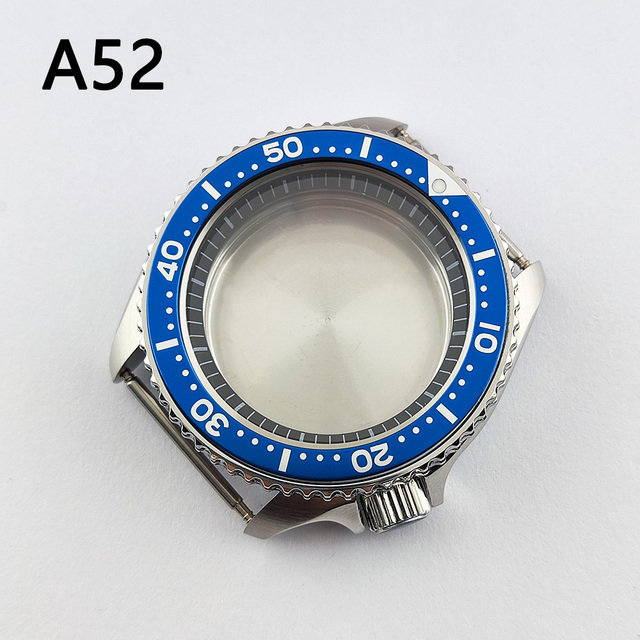 41.5mm NH35 NH36 case, watch accessories, stainless steel plated sapphire glass suitable for NH35 NH36 movement