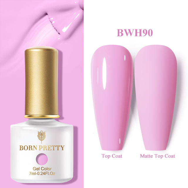 Born Pretty Pink Color Luminous Gel Nail Polish Glow In The Dark Neon Fluorescent Soak Off UV LED Top Coat Semi Permanent Varnish