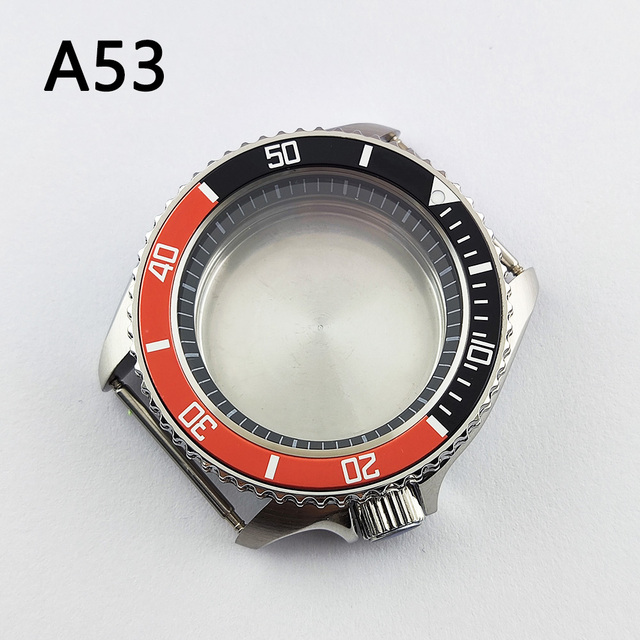 41.5mm NH35 NH36 case, watch accessories, stainless steel plated sapphire glass suitable for NH35 NH36 movement