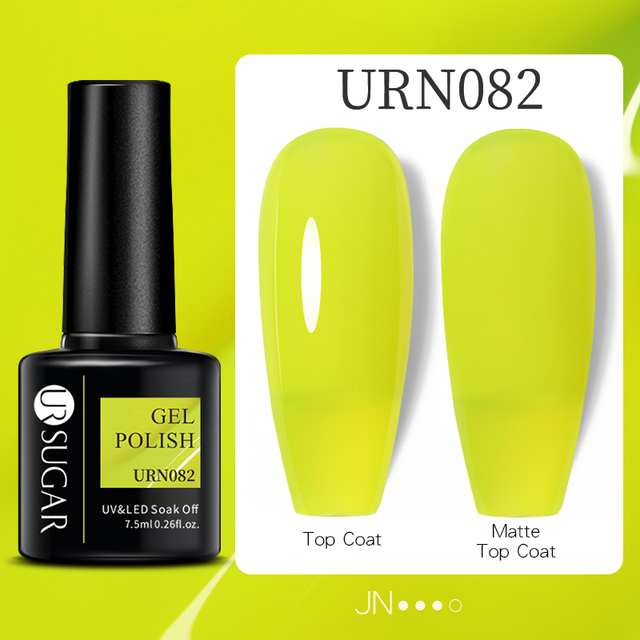 ur sugar 7.5ml luminous gel nail polish glow in the dark color semi permanent soak off uv varnish gel fluorescent nails art