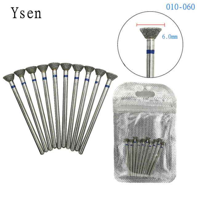 10pcsSet Diamond Nail Drill Bit Artery Electric Cutters For Pedicure Manicure Files Cuticle Burr Nail Tools Accessories