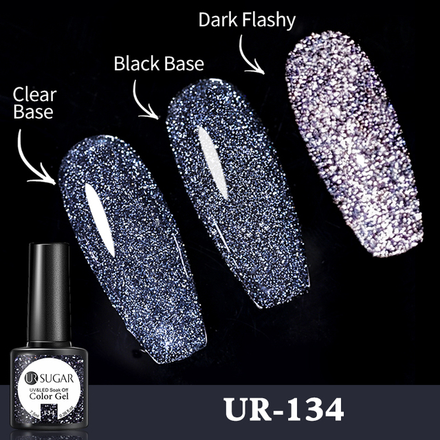 UR SUGAR Reflective Cat Magnetic Laser Gel Nail Polish Rainbow Gel Shine Semi Permanent Soak Off UV LED Varnish Nail Art