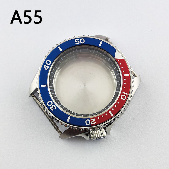 41.5mm NH35 NH36 case, watch accessories, stainless steel plated sapphire glass suitable for NH35 NH36 movement