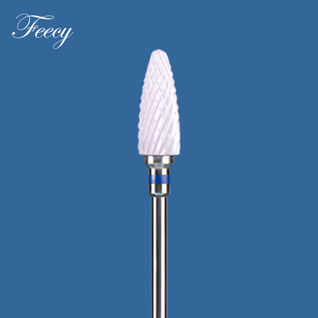 1pc Diamond Ceramic Milling Cutter For Manicure Nail Drill Bits For Gel Cuticle Burrs Remove Pedicure Nail File 3/32 Mill Tool