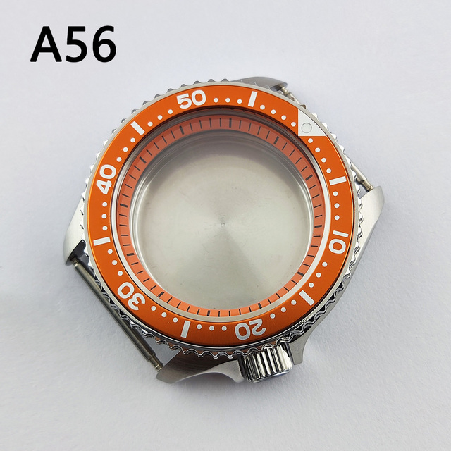 41.5mm NH35 NH36 case, watch accessories, stainless steel plated sapphire glass suitable for NH35 NH36 movement