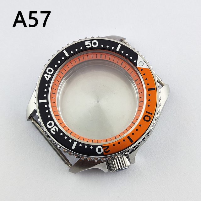 41.5mm NH35 NH36 case, watch accessories, stainless steel plated sapphire glass suitable for NH35 NH36 movement