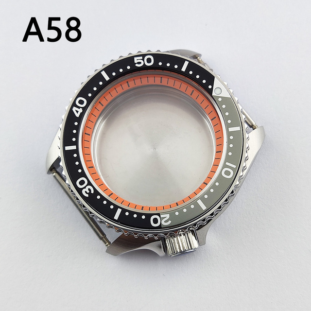 41.5mm NH35 NH36 case, watch accessories, stainless steel plated sapphire glass suitable for NH35 NH36 movement