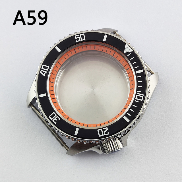 41.5mm NH35 NH36 case, watch accessories, stainless steel plated sapphire glass suitable for NH35 NH36 movement