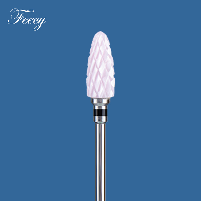 1pc Diamond Ceramic Milling Cutter For Manicure Nail Drill Bits For Gel Cuticle Burrs Remove Pedicure Nail File 3/32 Mill Tool