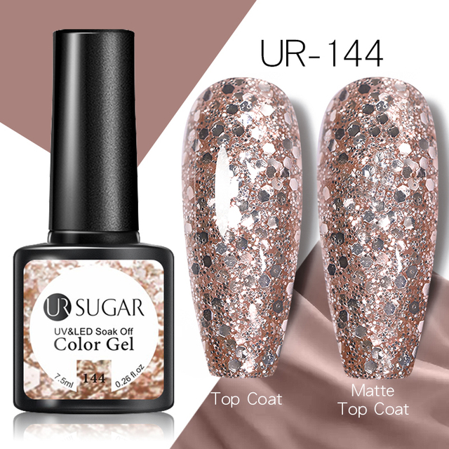 UR SUGAR 7.5ml Spring Cream Colorful Gel Nail Polish Purple Pink Solid Nail Art Semi Permanent Soak Off Gel All For Manicure