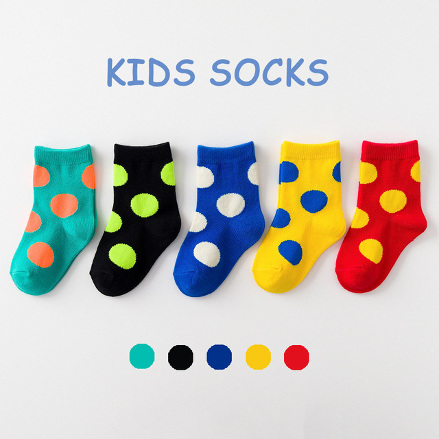 5 Pairs Cotton Kids Warm Socks Winter Socks For Baby Girls Cute Cartoon Newborn Toddler Casual Sports Socks Boys Socks 0-12 Years