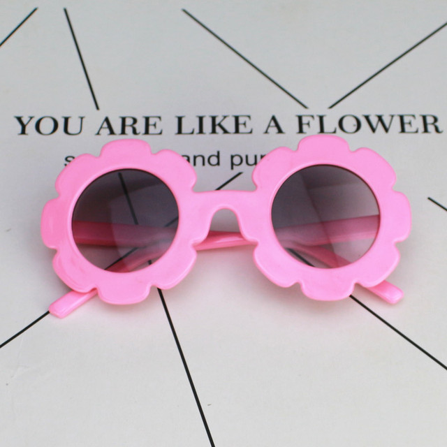 Bear Leader Children Sunglasses Accessory For Boys And Girls Flower Shape Frame Colorful Glass Cute Sunglass For Kids