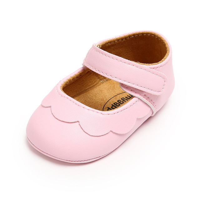 New Baby Boys Girls Leather Rubber Anti-slip First Walkers Baby Shoes Newborn Baby Girls Shoes