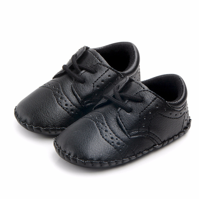 New Baby Shoes Retro Leather Boy Girl Baby Shoes Rubber Sole Anti-slip First Walkers Newborn Infant Moccasins Crib Shoes