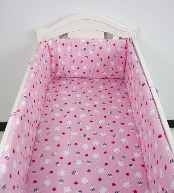 Baby Crib Bumper Set Newborn Polka Dot Cotton Printed Cot Bumpers In Infant Crib Protector For Baby Boy Girl Boy 200*30cm