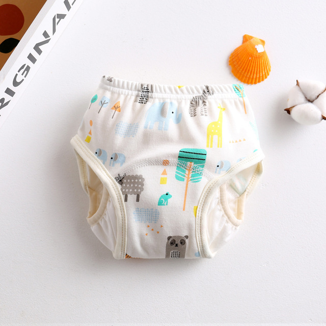 Cotton Reusable Baby Diapers Cute Waterproof Training Pants Panties Washable Underwear Infant Cloth Diapers Baby Diaper Diapers