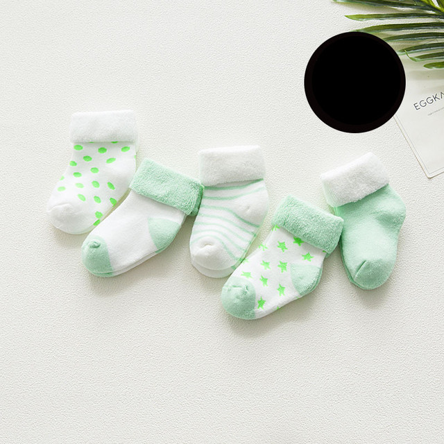 5 Pair High Quality Thicken Cartoon Comfort Cotton Newborn Socks Kids Boy New Born Girl Socks Meia Infantil Miaoyoutong