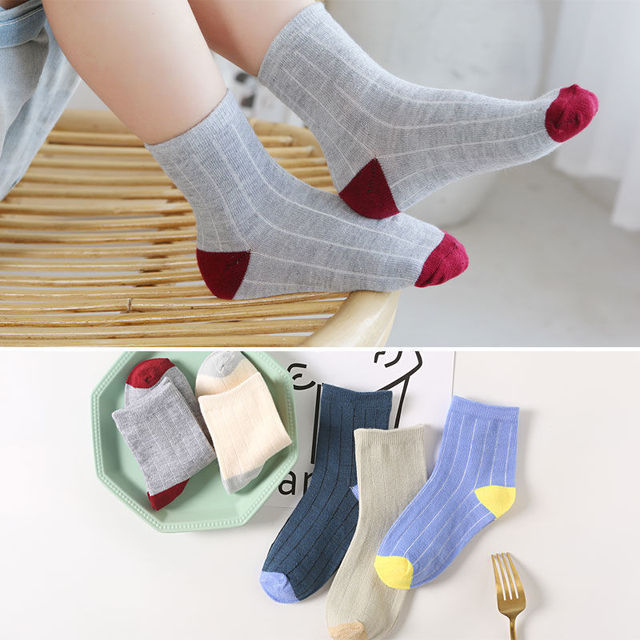 5pairs/lot Autumn Winter Children Cartoon Bear Socks Baby Cute Trendy Cotton Print Socks Comfortable Girls Boys Sports Socks Hot