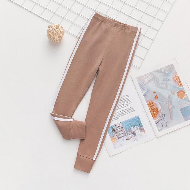 Autumn New Girls Leggings Solid Colors Jogger Pants Girl Leggings Children Baby Girl Casual Pants Cotton Leggings