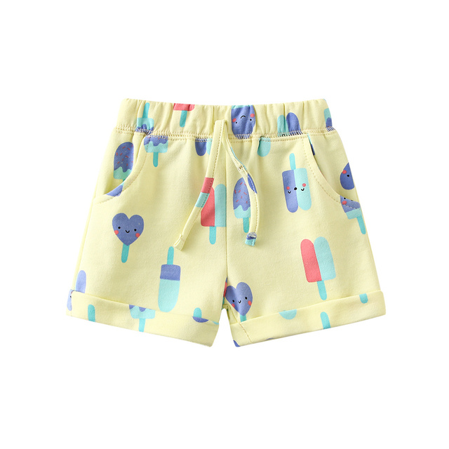 Children's cotton beach shorts, boys and girls' casual shorts, children's summer clothes