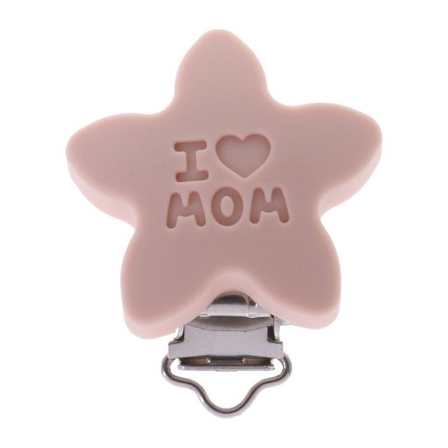 Baby Pacifier Clip Soother Teether Star Shape Silicone Safe Holder Saliva Towel Support Anti Fall Clips Cute Newborn Infant Feeding