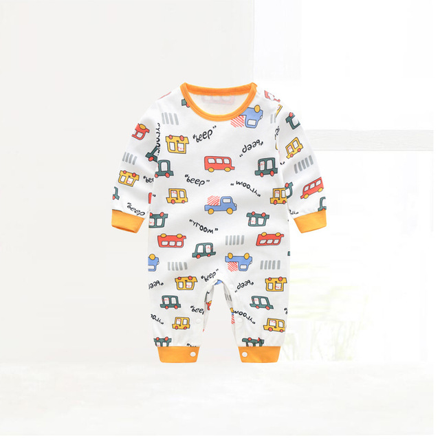 baby bodysuit 2021 new baby clothes soft cotton long sleeve cartoon baby boy girl clothes jumpsuit