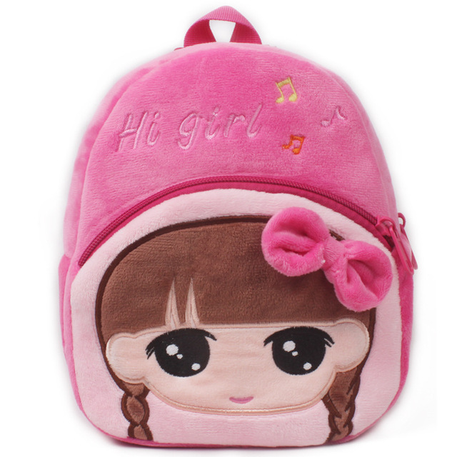 Children Plush Backpack School Bags For Baby Boy Girl Cute 3D Cartoon Animal Kids Backpacks Kindergarten Small Book Bag