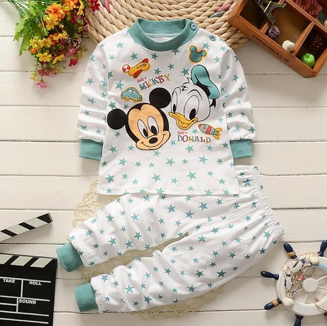 2021 New Winter Baby Clothes Suit Cotton Newborn Baby Boy Girl Clothes 2pcs Toddler Pajamas Unisex Children Clothing Suit 0-2Y