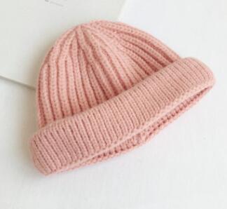 MILANCEL - Toddler Girls Candy Color Beanie Solid Knitted Hat For Girls Baby Accessories 2020