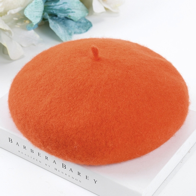 Fashion Spring Autumn Winter Wool Bonnet Princess Kids Girls Hats Lovely Beanie QX2D