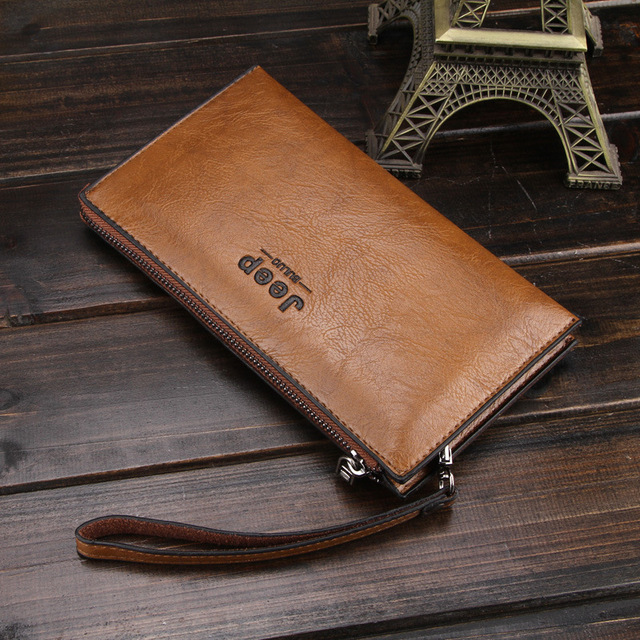 Clutch men male wallet luxury brand ID holder wallet for men cover on phone passport bag coin purse card card holder