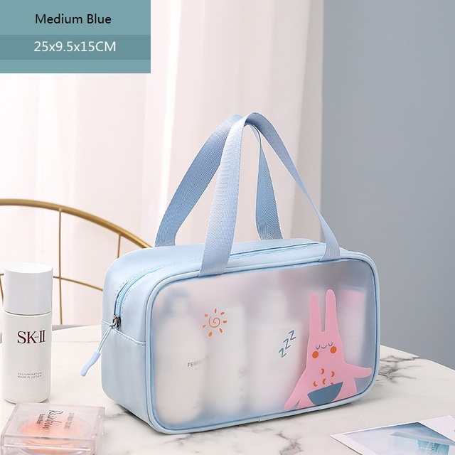 1PC PVC Women Cosmetic Bag Large Capacity Makeup Bag Waterproof Transparent Cosmetic Organizer Storage Bag Clear Cosmetic Bag