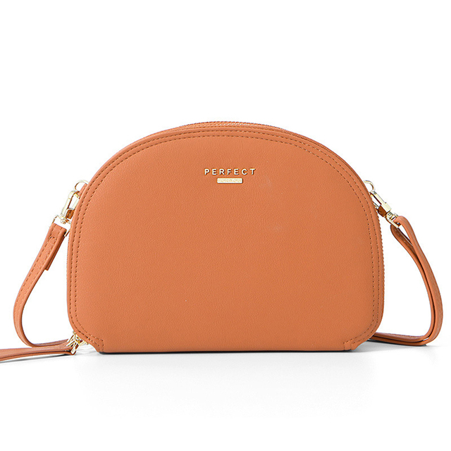 Women Crossbody Bag Fashion Semicircle Saddle Solid Color All-match Comfortable Shoulder Bags For Female Designer Handbags