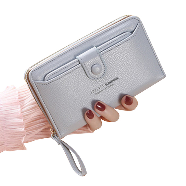 Brand Yellow Women Wallet Soft PU Leather Female Small Purse Hasp Card Holder Coin Short Wallets Slim Small Purse Zipper Keychain