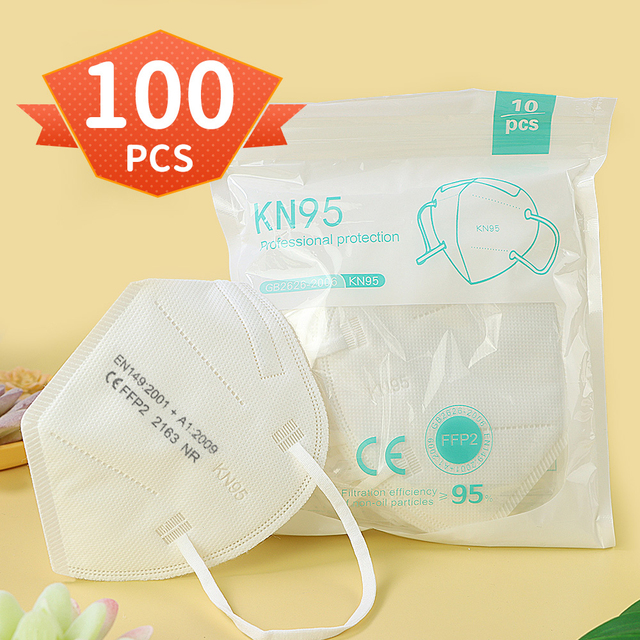 Adult FFP2 Mask 5ply KN95 Dust Safety Approved Masks Protective Face Respirator CE FPP2 FFP3 n95 ffp2masks Spain 10 days delivery