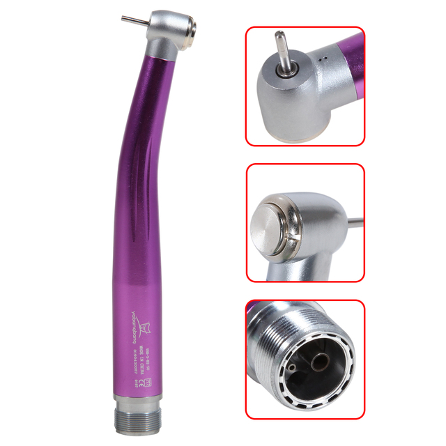 High Speed ​​Dental Handpiece, 2 or 4 Holes, Push Button, Standard Air Turbine, NSK Compatible Rotator/Cartridge