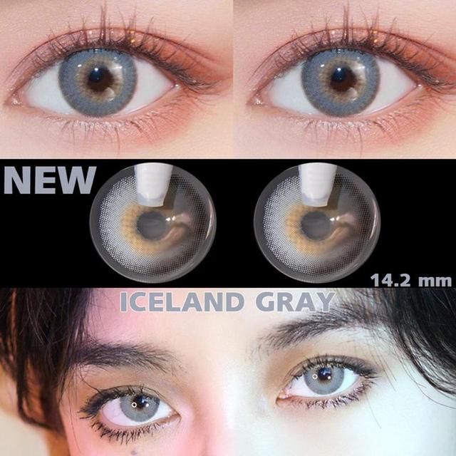 Contact Lenses Colored Contact Lenses Contact Lenses For Eyes 2pcs Blue Color Natural Contact Lens Yearly Lenses Green Beauty Cosmetic Contact Lenses